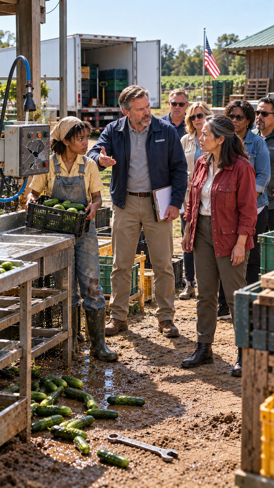 HOA Karen Smashed Her Produce-Washing Station—Then the Farm Owner Stepped Out